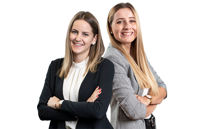 Lara Krasauskeite und Jennifer Schürholz